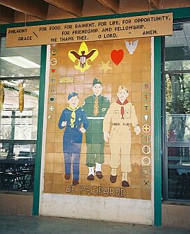 Mural inside
                  dining hall