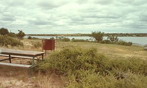 View of Lake Colorado from camp.