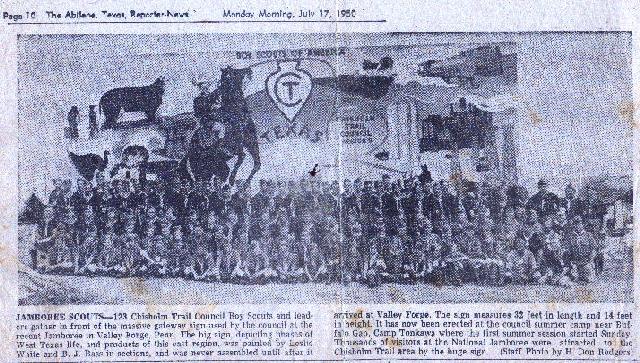 Troop Gateway at the 1950 National Jamboree